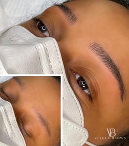 Eyebrow Tattoo result by Velour Brows Microblading in La Ca Ada Flintridge, CA