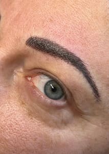 Eyebrow Tattoo result by Velvet Ink Studio in Waynesville, NC