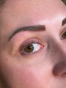 Eyebrow Tattoo result by Velvet Ink Studio in Waynesville, NC