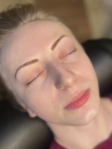 Eyebrow Tattoo result by Velvet Ink Studio in Waynesville, NC