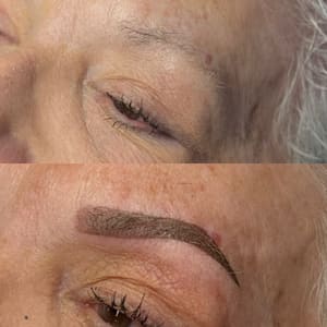 Eyebrow Tattoo result by Velvet Permanent Makeup in Mandan, ND