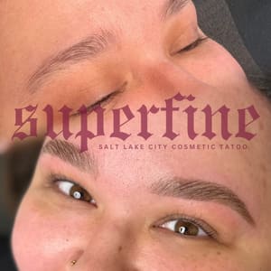 Eyebrow Tattoo result by Velvet Rose Beauty Collective in Salt Lake City, UT