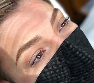 Eyebrow Tattoo result by Velvet Tattoo in Charlotte, NC