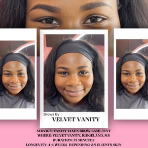 Eyebrow Tattoo result by Velvet Vanity LLC in Ridgeland, MS