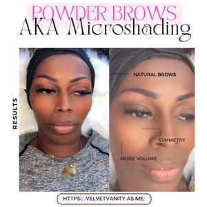 Eyebrow Tattoo result by Velvet Vanity LLC in Ridgeland, MS