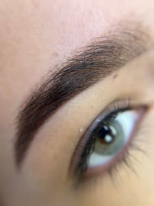 Eyebrow Tattoo result by VI beauty PMU and Eyelash Extensions in Brooklyn, NY