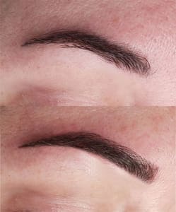 Eyebrow Tattoo result by Vibe Studio in Burlington, NC