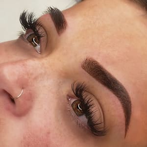 Eyebrow Tattoo result by Vibe Studio in Burlington, NC