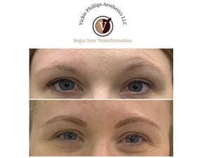 Eyebrow Tattoo result by Vickie Phillips Aesthetics LLC in Medina, OH