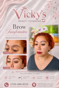 Eyebrow Tattoo result by Vicky's Beauty Eyebrows in Fountain Valley, CA