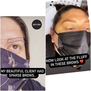 Eyebrow Tattoo result by VIDA Brows in El Cajon, CA