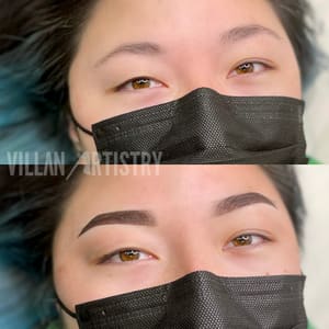 Eyebrow Tattoo result by Villan Artistry in Garden Grove, CA