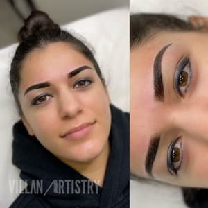 Eyebrow Tattoo result by Villan Artistry in Garden Grove, CA