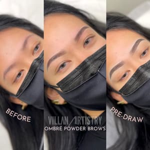 Eyebrow Tattoo result by Villan Artistry in Garden Grove, CA