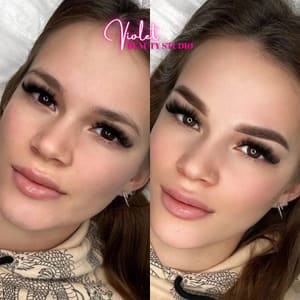Eyebrow Tattoo result by Violet Beauty Studio in Brooklyn, NY