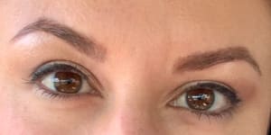 Eyebrow Tattoo result by VIP Beauty & Wellness by Patricia Bain in Charlotte, NC