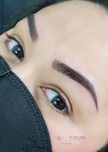 Eyebrow Tattoo result by Virun Aesthetics in Charlotte, NC