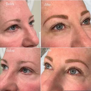 Eyebrow Tattoo result by VISAGE Permanent Makeup & Medical Tattooing in Largo, FL