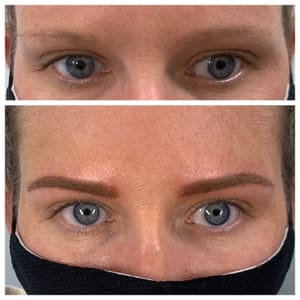 Eyebrow Tattoo result by VISAGE Permanent Makeup & Medical Tattooing in Largo, FL