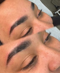 Eyebrow Tattoo result by Vive Beauty Esthetics in Moses Lake, WA