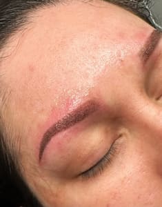 Eyebrow Tattoo result by Vive Beauty Esthetics in Moses Lake, WA