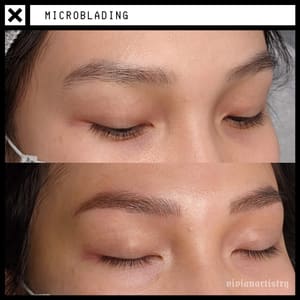 Eyebrow Tattoo result by Vivian Artistry in The Colony, TX