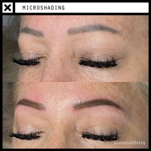 Eyebrow Tattoo result by Vivian Artistry in The Colony, TX