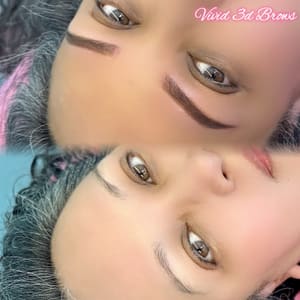 Eyebrow Tattoo result by Vivid 3D Brows in Dallas, TX