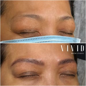 Eyebrow Tattoo result by Vivid Brow Studio in Jersey City, NJ