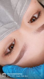 Eyebrow Tattoo result by VIX Cosmetic Tattoo in Burlingame, CA