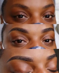 Eyebrow Tattoo result by VIX Cosmetic Tattoo in Burlingame, CA