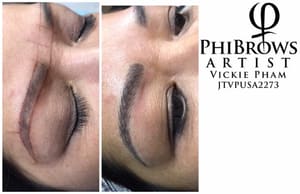 Eyebrow Tattoo result by Vk Nails - Microblading in Harrisburg, PA