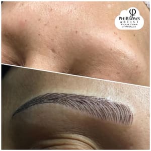 Eyebrow Tattoo result by Vk Nails - Microblading in Harrisburg, PA