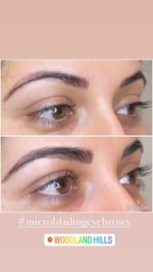 Eyebrow Tattoo result by W Beauty Salon in Woodland Hills, CA