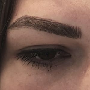 Eyebrow Tattoo result by W Beauty Salon in Woodland Hills, CA