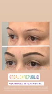 Eyebrow Tattoo result by W Beauty Salon in Woodland Hills, CA