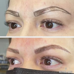 Eyebrow Tattoo result by W Beauty Salon in Woodland Hills, CA