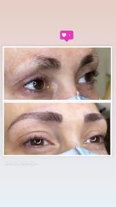 Eyebrow Tattoo result by W Beauty Salon in Woodland Hills, CA