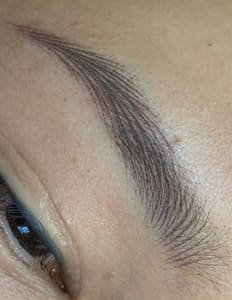 Eyebrow Tattoo result by W.Brows Studio LLC - 3D Microblading Specialist in Fremont, CA