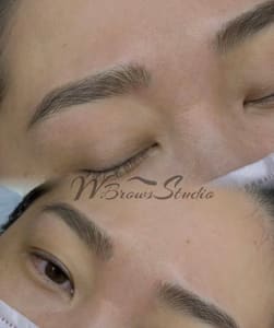 Eyebrow Tattoo result by W.Brows Studio LLC - 3D Microblading Specialist in Fremont, CA