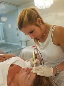 Eyebrow Tattoo result by Wake Up Beautiful Spa located at Kenneth Brown Salon in Newport Beach, CA
