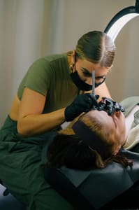 Eyebrow Tattoo result by Wakeup with Makeup Tucson's Premier Microblading Studio + Academy in Tucson, AZ