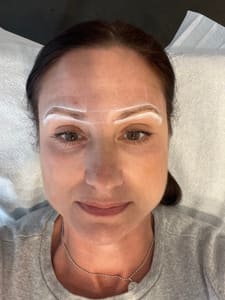 Eyebrow Tattoo result by Wesley Cavendish Microblading and Cosmetic Tattooing in Richmond, IN