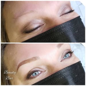 Eyebrow Tattoo result by Whispering willow Salon in Whitley City, KY