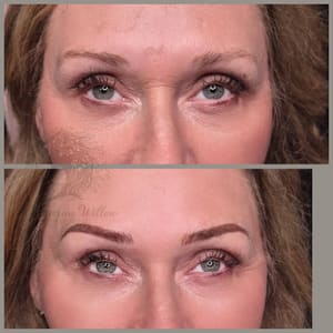 Eyebrow Tattoo result by Whispering willow Salon in Whitley City, KY