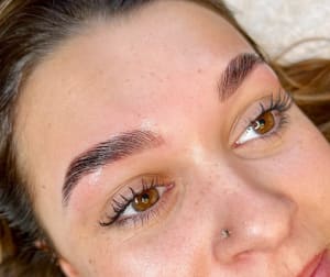 Eyebrow Tattoo result by Wild Brow Artistry in Kalispell, MT