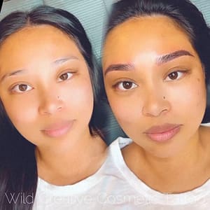 Eyebrow Tattoo result by Wild Creative Cosmetic Tattoo & Beauty Studio in Sacramento, CA