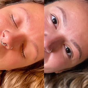 Eyebrow Tattoo result by Wild roses collective in Asheville, NC