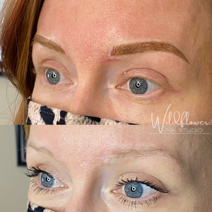 Eyebrow Tattoo result by Wildflower Ink Studio in Knoxville, TN
