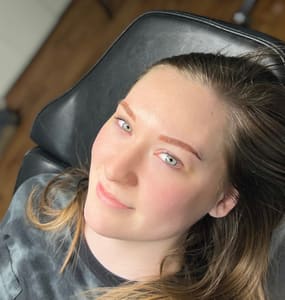 Eyebrow Tattoo result by Wink Cosmetics Studio in Lindale, TX